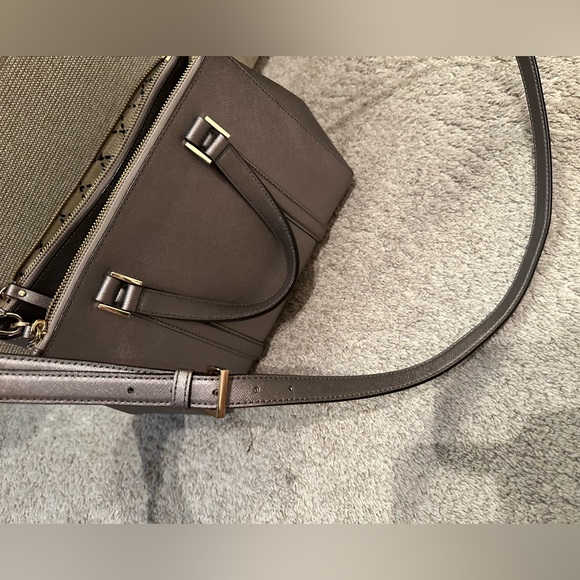 Kate Spade ♠️ Newbury Lane Small Loden Satchel - Metallic Grey - Picture 4 of 16